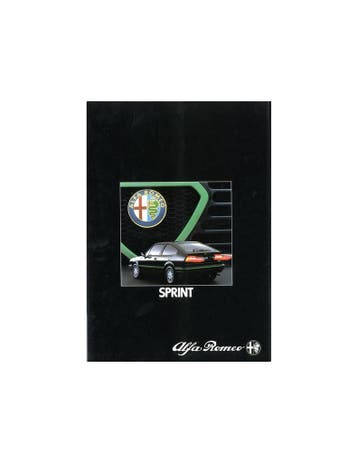 1983 ALFA ROMEO SPRINT BROCHURE DUITS, Ophalen of Verzenden