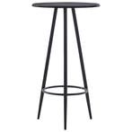 vidaXL Bartafel 60x107,5 cm MDF zwart, Verzenden