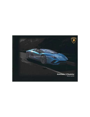 2018 LAMBORGHINI AVENTADOR S ROADSTER VERKORT INSTRUCTIEBO.., Ophalen of Verzenden