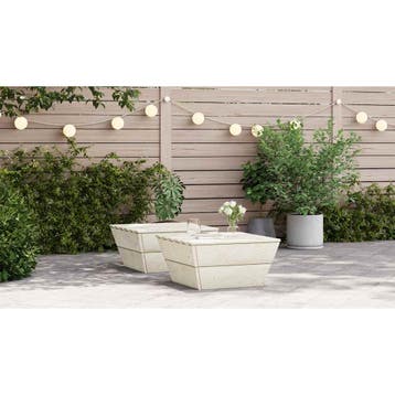 vidaXL Tuintafels 2 st 60x60x30 cm geïmpregneerd vurenhout, Verzenden, Nieuw