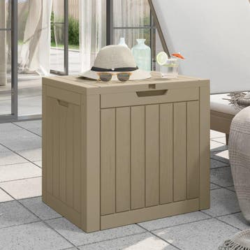 vidaXL Tuinbox 55,5x43x53 cm polypropeen grijs, Verzenden