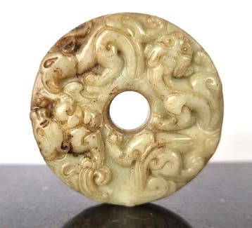 Disque Bi – Mythologische drietal – Draak, Feniks en Pixiu -