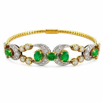 Ensemble de bijoux 2 pièces - 18 carats Ensemble bracelet et