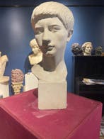 sculptuur, Busto di Lucie Cesear - 50 cm - Gips