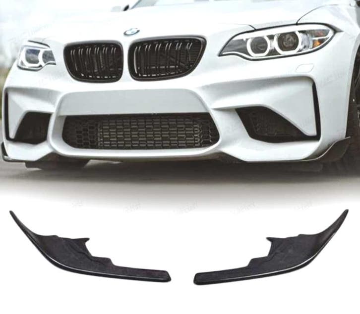 SPLITTERS AVANT BMW F22 F23 F87 M2 F30 F31 NOIR, Autos : Pièces & Accessoires, Carrosserie & Tôlerie, Envoi