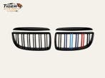 BMW E90 / E91 grillen M-kleuren zwart 2005-2008, Auto-onderdelen, Nieuw, Voor, BMW, Motorkap