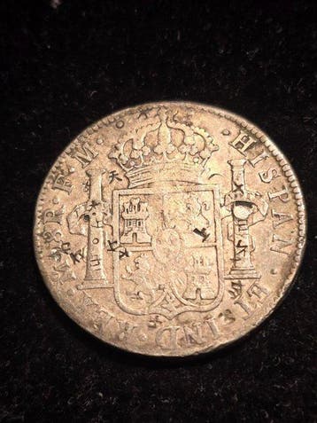 Spanje. Carlos IV. 8 Reales 1790 Mexico FM (Zonder