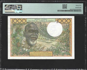 États dAfrique de lOuest, Togo. - 1000 Francs - ND