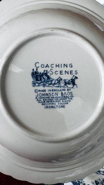 Johnson Brothers - Tafelservies voor 6 (20) - Coachingscènes, Antiquités & Art