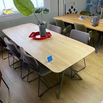 bert plantagie Eettafel Table Talk - Ongebruikt, Verzenden, Zo goed als nieuw, Eikenhout, 200 cm of meer