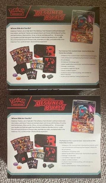 Pokémon - 2 Elite trainer box - Scarlet & Violet - Destined, Hobby en Vrije tijd, Nieuw