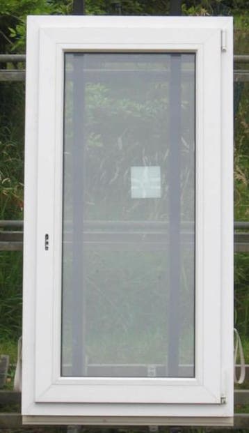 pvc raam , chassis , venster 69 x 132 wit  3 dubbel glas, Ophalen of Verzenden, Raamkozijn