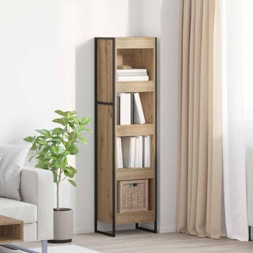 vidaXL Boekenkast Ambachtelijk Eiken 40 x 30 x 155 cm, Verzenden, Nieuw
