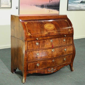 Bureau - Mahonie - Luis XVI rolbureau