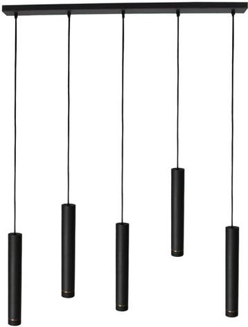 2dekans | Mexlite Hanglamp DownLume – 5-Lichts – Zwart, Huis en Inrichting, Ophalen of Verzenden, Nieuw
