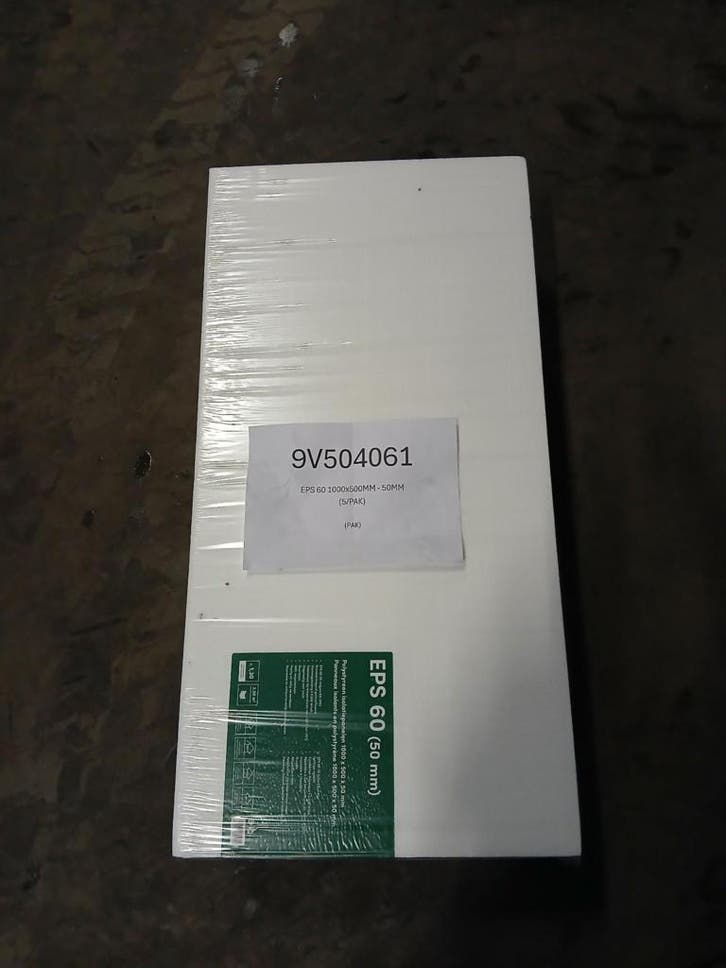 EPS 60 Isolatieplaat 50 mm – 1000 x 500 mm - €8,61 per pak, Bricolage & Construction, Isolation & Étanchéité, Enlèvement ou Envoi
