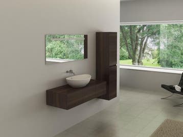 Veiling - badkamermeubel incl. spiegel/kraan 120x47cm, Maison & Meubles, Salle de bain | Meubles de Salle de bain