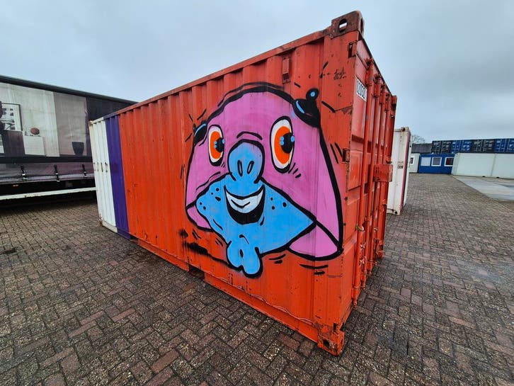 Container 20ft. 6m. leeg me E-install. HS-1598, Articles professionnels, Machines & Construction | Abris de chantier & Conteneurs