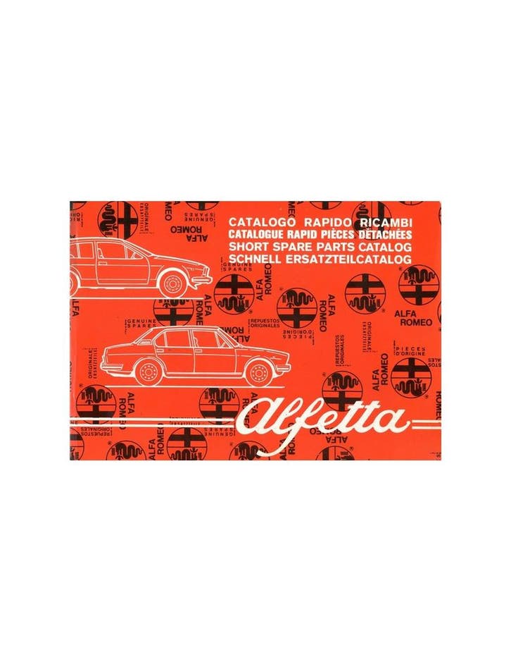 1979 ALFA ROMEO ALFETTA SNEL ONDERDELENHANDBOEK, Auto diversen, Handleidingen en Instructieboekjes, Ophalen of Verzenden
