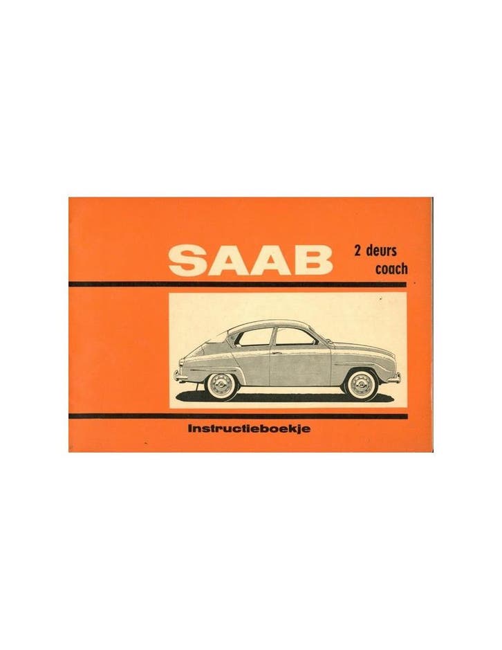 1964 SAAB 96 INSTRUCTIEBOEKJE NEDERLANDS, Auto diversen, Handleidingen en Instructieboekjes, Ophalen of Verzenden