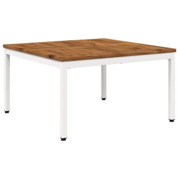 vidaXL Salontafel Natuurlijk en Wit 80 x 80,5 x 45 cm, Verzenden, Nieuw