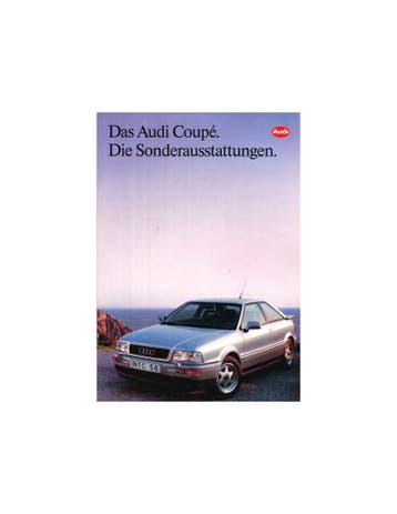 1991 AUDI COUPE BROCHURE DUITS