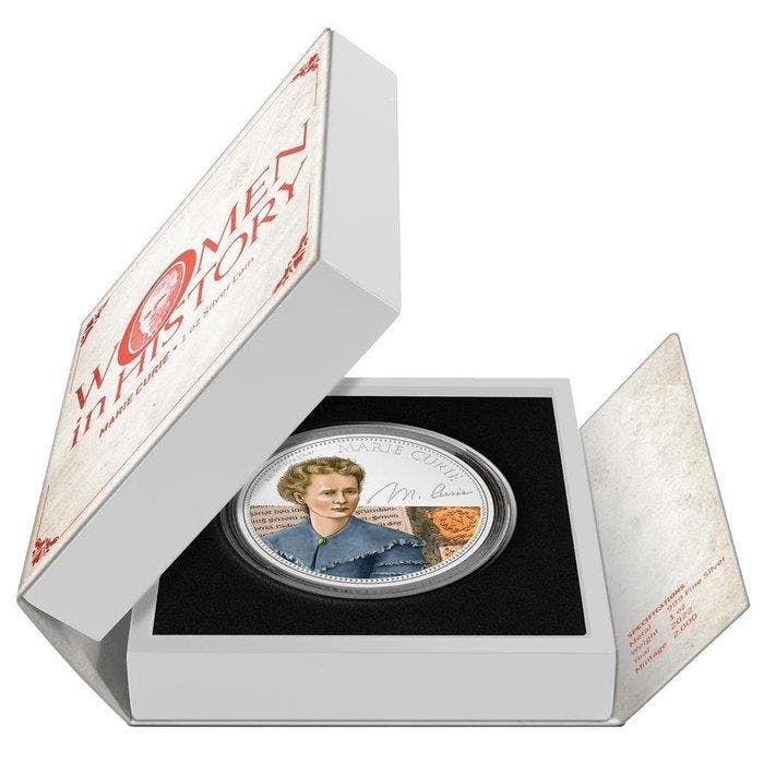 Niue. 2 Dollars 2022 Women in History (1.) - Marie Curie, 1, Postzegels en Munten, Munten | Europa | Niet-Euromunten