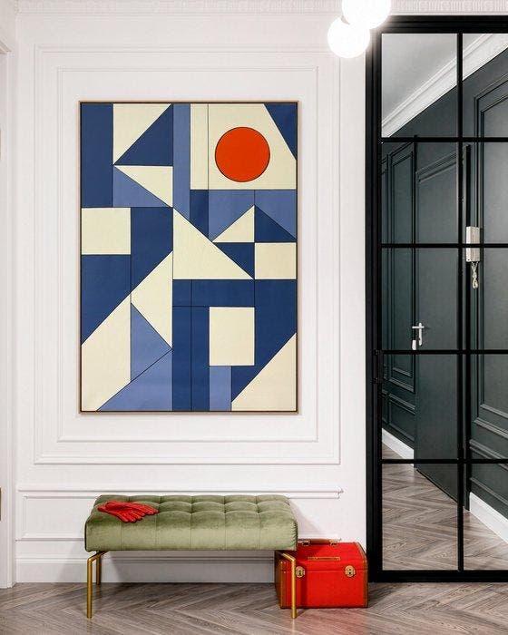 Alejandro Gonzalez - ABSTRACCIÓN MODULAR 271 - XL - (NO, Antiek en Kunst, Kunst | Schilderijen | Modern