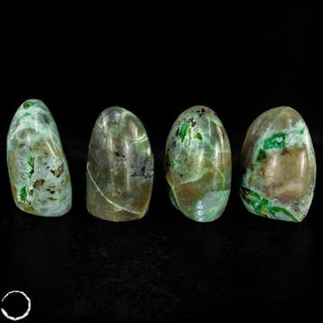 Groene maansteen vrijvorm-set – tijdloze elegantie in zachte