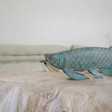 Sculpture, NO RESERVE PRICE - Sculpture, Arowana Fish