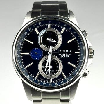 Seiko - Perpetual Solar Alarm Chronograph - Zonder
