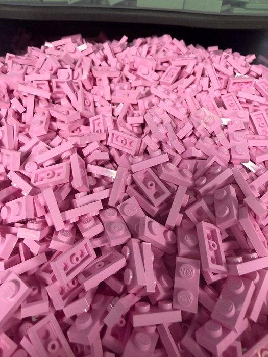 Lego Stenen - Lego 1x2 plates roze 250 stuks, Enfants & Bébés, Jouets | Duplo & Lego