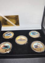 Themacollectie - 24k goudvergulde Titanic medailles