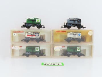 Fleischmann N - o.a. 8402/8405/8400 - Wagon de marchandises, Nieuw
