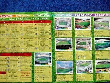 Panini World Cup France 98 Dutch Edition + Empty packet +