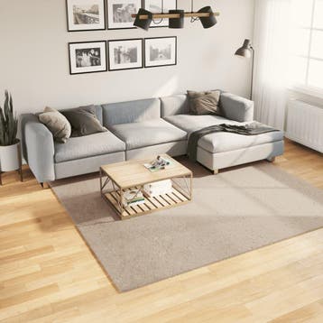 vidaXL Vloerkleed HUARTE laagpolig zacht wasbaar 240x240cm, Verzenden