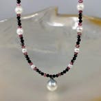 Collier Argent Perle - Perle - SSP-Akoya & Spinels, Nieuw