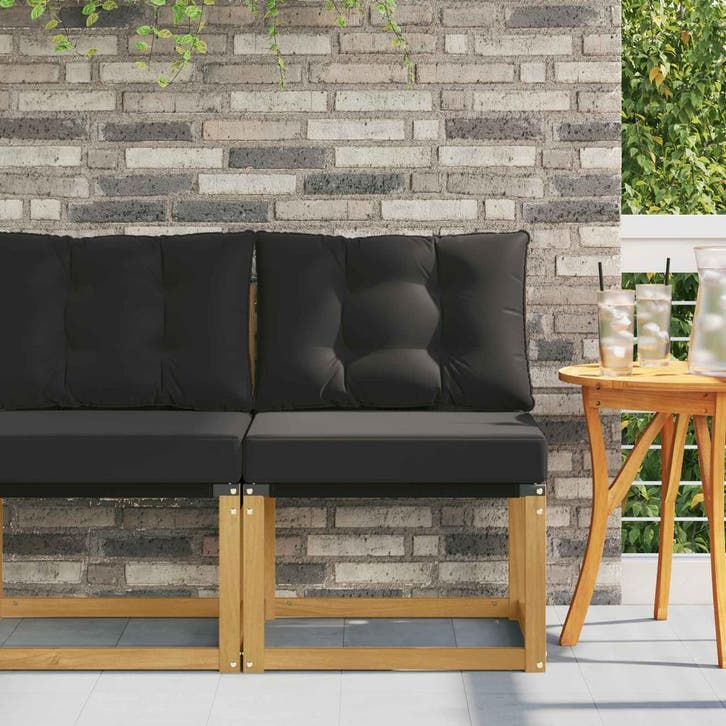 vidaXL Buiten Midden Sofa Massief acaciahout en, Jardin & Terrasse, Ensembles de jardin, Envoi