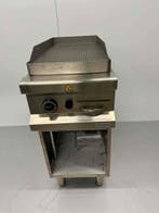 RVS Dexion bakplaat Geribbeld 8 kW Gas Horeca, Ophalen of Verzenden