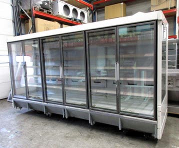 Norpe Wandkoeling met 6 deuren, B385 x D110 x H202cm, zonder, Nieuw
