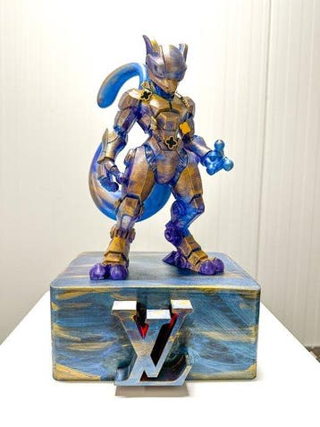 sculptuur, Mewtwo Celestial X LV - 35 cm - Plastic - 2026, Nieuw