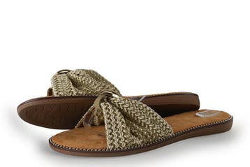 Graceland Slippers in maat 42 Beige, Kleding | Dames, Schoenen, Slippers, Verzenden, Beige, Zo goed als nieuw