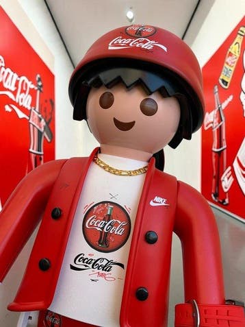 Playmobil - Figurine - PLAYMOBIL XXL COCA COLA CUSTOM -, Antiek en Kunst