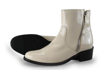 19v69 Italia Enkellaarzen in maat 40 Wit, Kleding | Dames, Verzenden, Wit, Lage of Enkellaarzen, Gedragen