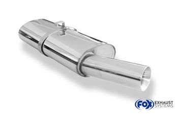 FOX Opel Kadett E-CC einddemper Ø63,5mm - 1x90 Type 24, Verzenden
