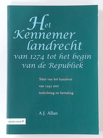 KENNERMER LANDRECHT 9789012111386 A.J. Allan, Verzenden, A.J. Allan