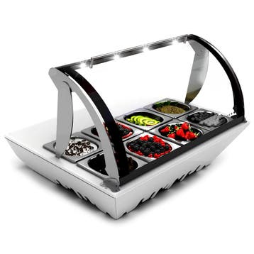 Opzetkoelvitrine | TOPPING BOX | 8x 1/6 GN | +2°C/+6°C |, Verzenden, Nieuw in verpakking