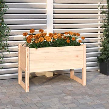 vidaXL Plantenbak 78x40x52 cm massief grenenhout, Verzenden