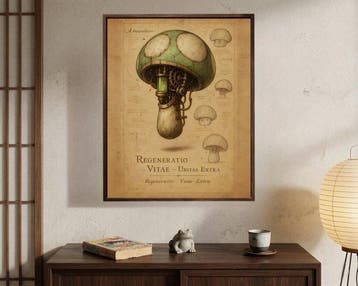 AT9 - [Canvas L] Regeneratio Vitae - Super Mario Mushroom, Nieuw