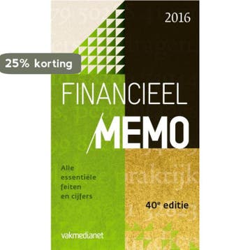 Financieel Memo 2016 9789462761049, Verzenden